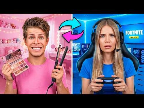 Switching Lives With My GIRLFRIEND For 24 Hours!