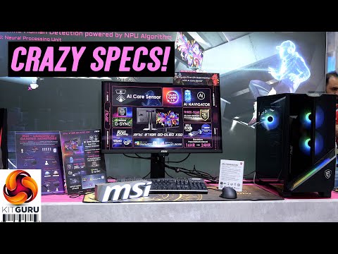 Computex 2025: MSI Shows 600Hz Monitor, Spikeless Mobos, AI Touch Coolers