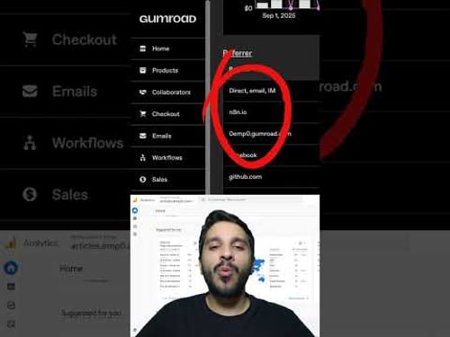 Use Gumroad analytics to get insights about your customers and sales. #n8n #gumroad #digitalnomad