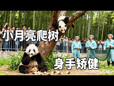 果然是虎母无犬女,良月的女儿自然也不简单,还不到五个月大的小月亮就会倒挂金钩和大回环了~【你好大熊猫】#良月#大熊猫#小月亮#可爱#治愈