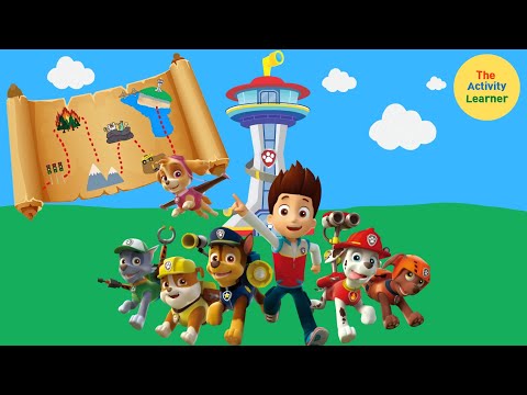 Paw Patrol Training Day Challenges Map | Kindergarten Learning Video | Educational Videos for Kids