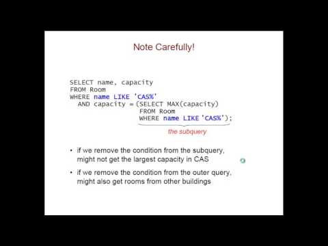 Subqueries in SQL