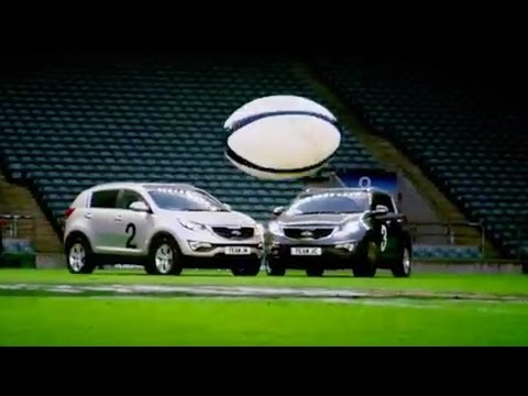 Car Rugby at Twickenham (First Half) - Top Gear - The Stig - BBC