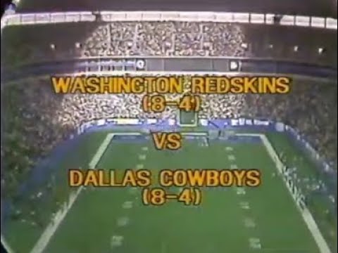 1975 Dallas Cowboys vs Washington Redskins Week 13 (Broadcast+Pat Summerall Commentary)