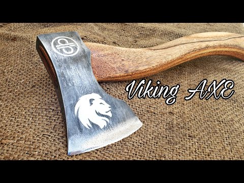 Making Viking Axe_ transformation of an old axe into Viking axe
