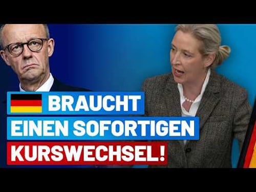 Alice Weidel criticizes Merz: "Her stubbornness is jeopardizing Germany's economic existence!"