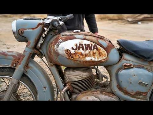 Man Revives an ABANDONED JAWA Motorcycle | Start to Finish by @MichaelRestoration