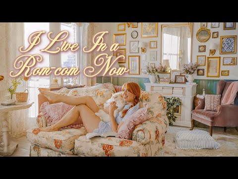 Turning my Millennial Grey Apartment into a *Romcom Set* ✨🏡 (miss honey meets you've got mail!)