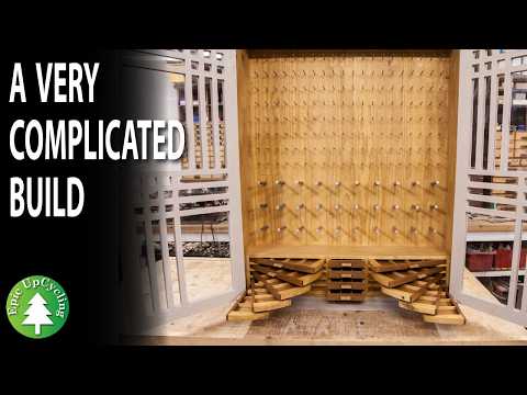 Craft Supplies Storage Rack made out of Scrap