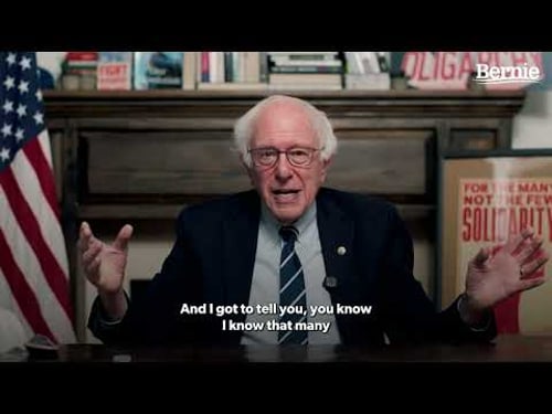 Bernie Sanders Sounds Alarm