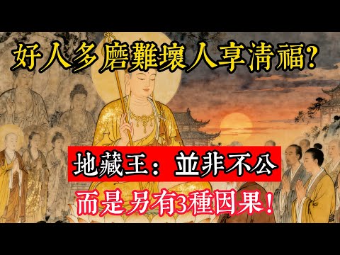 好人多磨難,壞人享清福?地藏王:並非不公,而是另有3種因果!#立地成佛#念佛修行#因果正見#修行障礙化解#生死因果#佛学#佛教