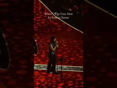 Benson Boone covers When I Was Your Man in Toronto. #bensonboone