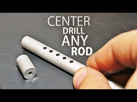 Simplest Way to Drill in the Center of ANY Rod!