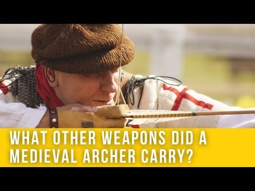 What other weapons did a medieval archer carry?