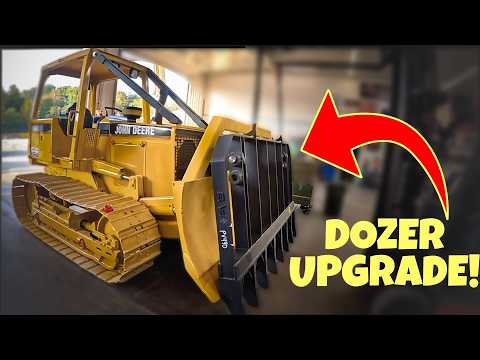 LetsDig18 Visits! Custom Root Rake Build for a 450G Dozer