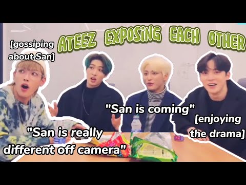 ATEEZ spilling the tea about each others business