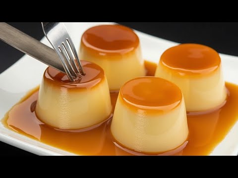 Karamellpudding mit nur 3 Zutaten❗Dessertrezept