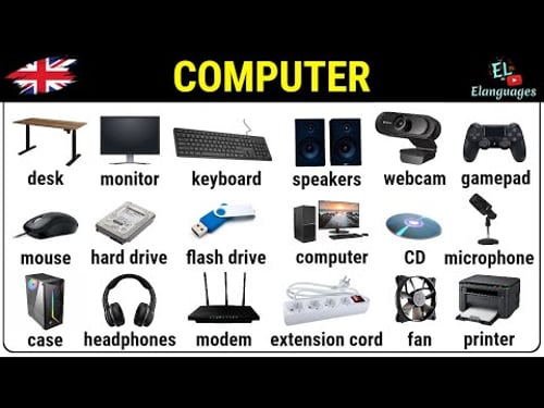 Computer parts vocabulary in English