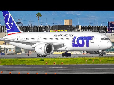 60 MINS of Plane Watching at Los Angeles Airport ๐บ๐ธ