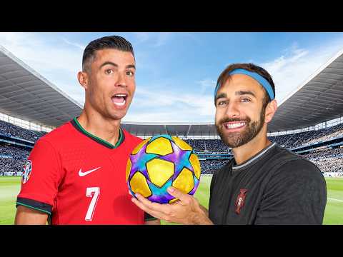 I Surprised Ronaldo with a Custom Football