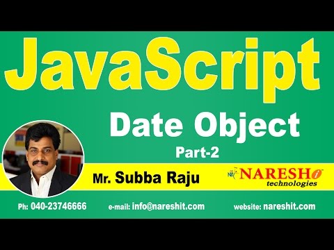 JavaScript Date Object Part 2 | JavaScript Tutorial | Mr. Subba Raju
