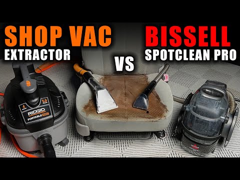 EXTRACTOR EVERY THING YOU NEED TO KNOW. BISSELL SPOTCLEAN PRO or DIY SHOP VAC