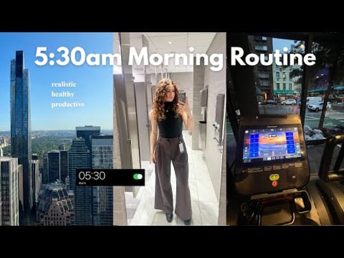 My 5:30 AM Morning Routine in NYC | 9–5 In Office Days