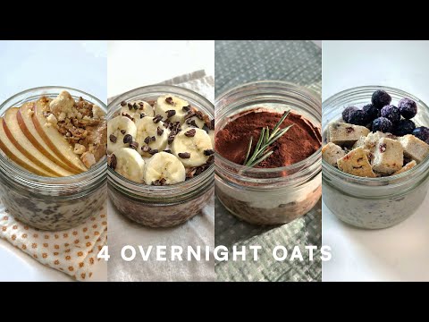 no more snacks, just 4 overnight oats