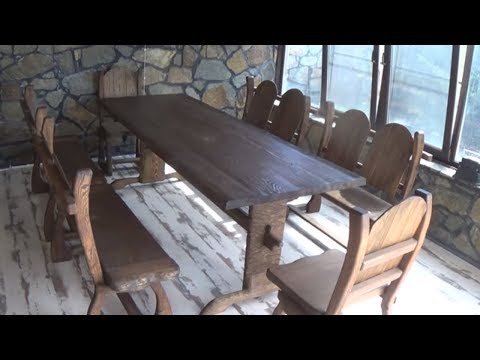 КАК СДЕЛАТЬ СТОЛ ПО НЕОБЫЧНОЙ ТЕХНОЛОГИИ.HOW TO MAKE A TABLE-НЕ ПРИЛИЧНО БОЛЬШОЙ СТОЛ))