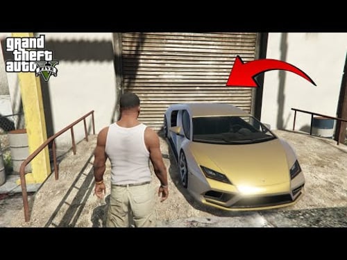 GTA 5 - Secret Golden Supercar Location in Story Mode (PS4,PS5,PS3,XBOX,PC)