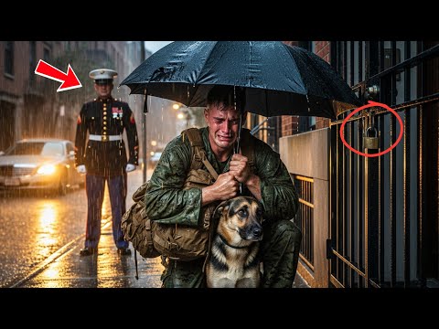 He Found His Marine Brother Freezing in the Rain — What a German Shepherd Did Next Left Him in Tears