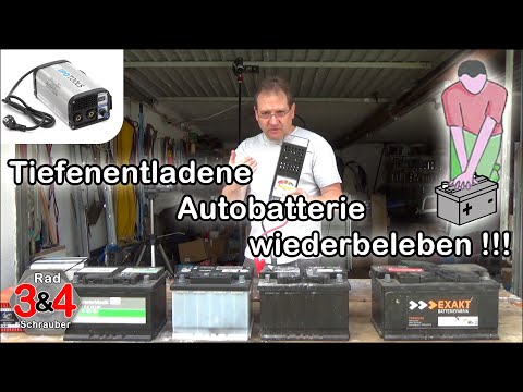 Deeply discharged car battery revive / charge DIY