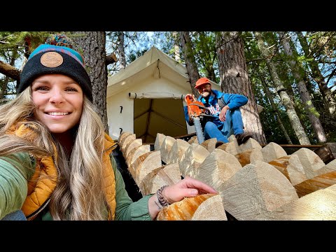 Building Stairs for our Off Grid Treehouse in the Woods | Ep. 28