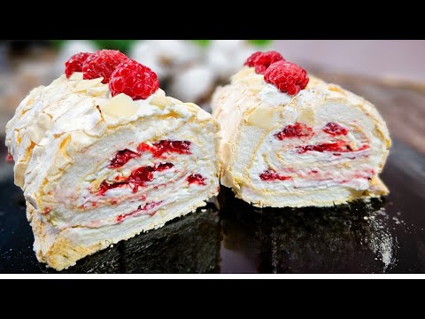 LUSH Meringue roll Get it right the FIRST TIME!✅️Recipe from the Pastry Chef