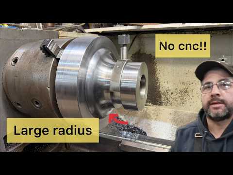 How to Machine a HUGE Radius on a Manual Lathe (No CNC Needed!)