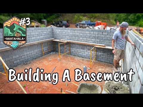 Block Wall Construction | Building The Nantahala Retreat #3
