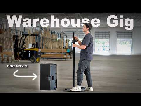 Audio Freelancing in a Giant Warehouse (X32 + QSC K12.2)