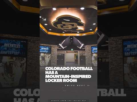 Colorado Football’s locker room is inspired by the Rocky Mountains.⛰️🏈