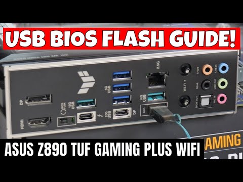 How To Use USB BIOS Flash Back ASUS Tuf Gaming Z890 Plus WiFi