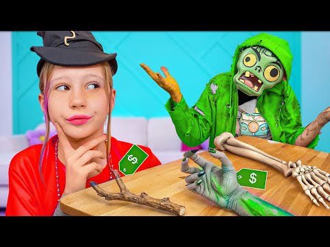 Nastya opens a spooky Halloween shop for kids