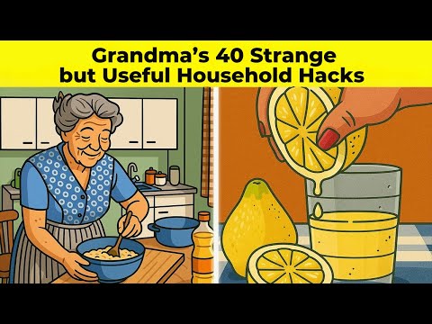 Grandma's 40 Strange but Useful Household Hacks!