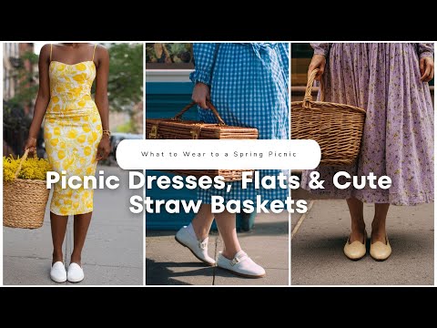 ๐ธ What to Wear to a Spring Picnic: Dresses, Flats & Cute Straw Baskets! โจ