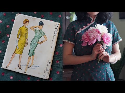 I sewed a Chinese cheongsam using an American vintage pattern