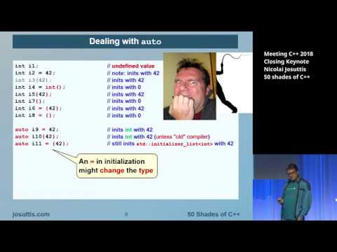 50 shades of C++ - Nicolai Josuttis - Meeting C++ 2018 Closing Keynote