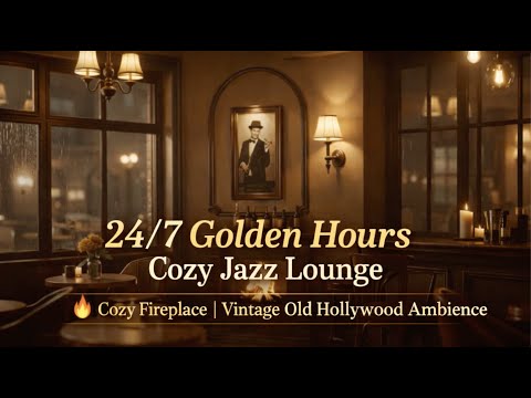 🎙️ Golden Hours Jazz Lounge — Timeless Voices of Old Hollywood (LIVE 24/7)