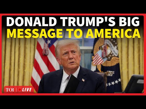 White House LIVE: Donald Trump Addresses The Nation Amid Domestic & Global Tensions | US News