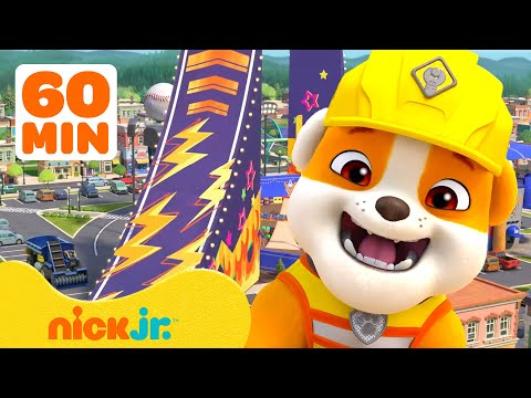 Rubble & Crew's BIGGEST and Best Builds! 🔨🚜 w/ Motor | 60 Minute Compilation | Nick Jr.