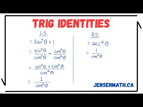 Proving Trig Identities (full lesson) | Math 11 | jensenmath.ca
