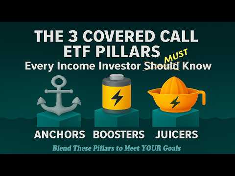 The 3 Covered Call ETF Pillars Every Income Investor Must Know. Anchors Boosters Juicers