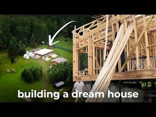 Construction of a frame house